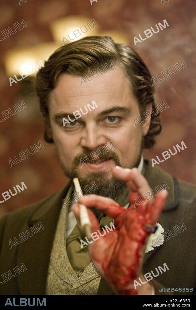 di caprio. Leonardo DiCaprio in DJANGO UNCHAINED, 2012, directed by QUENTIN TARANTINO. Copyright COLUMBIA PICTURES.