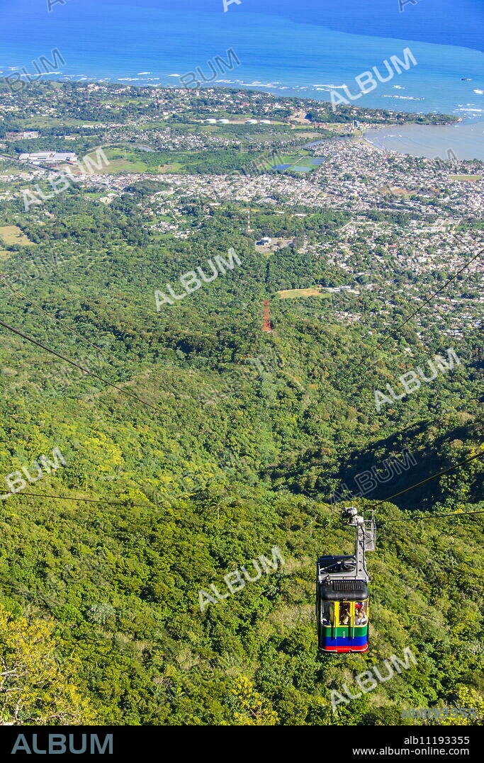 Teleforico, only cable car in the Caribbean, Puerto Plata, Dominican Republic, West Indies, Caribbean, Central America.