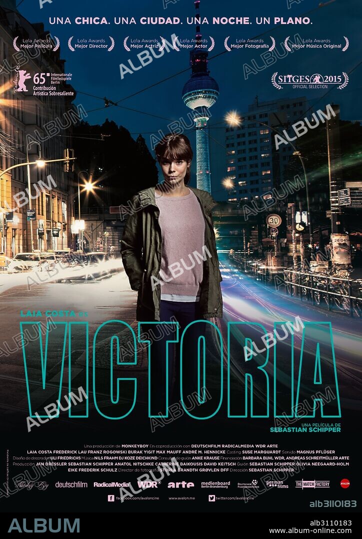 Poster of VICTORIA, 2015, directed by SEBASTIAN SCHIPPER. Copyright MONKEYBOY/DEUTSCHFILM/RADICAL MEDIA/WDR/ARTE.