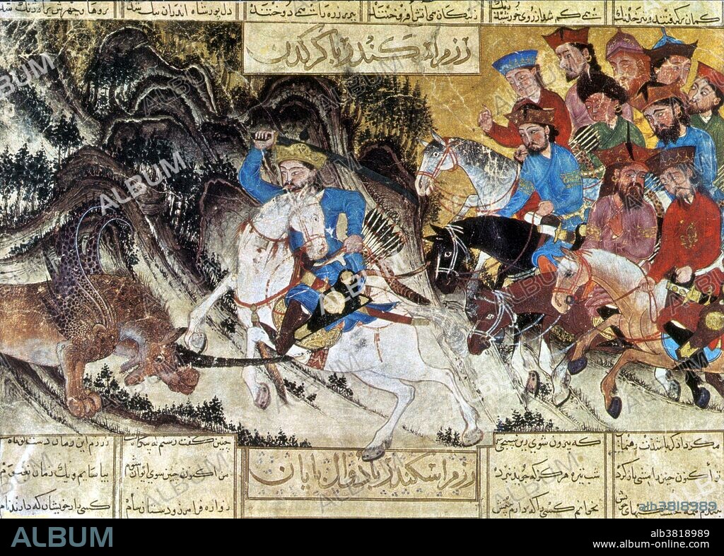 Alexander Fights Habash Monster