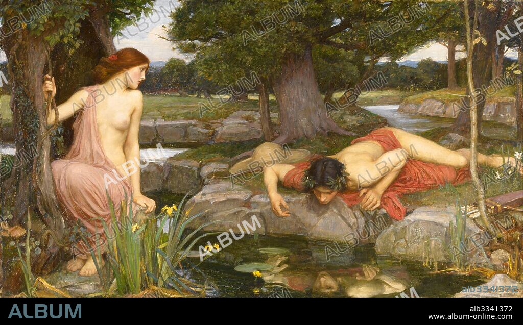 JOHN WILLIAM WATERHOUSE. Narcissus and Echo.