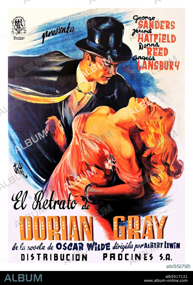 GEORGE SANDERS en EL RETRATO DE DORIAN GRAY, 1945 (THE PICTURE OF DORIAN GRAY), dirigida por ALBERT LEWIN. Copyright M.G.M.