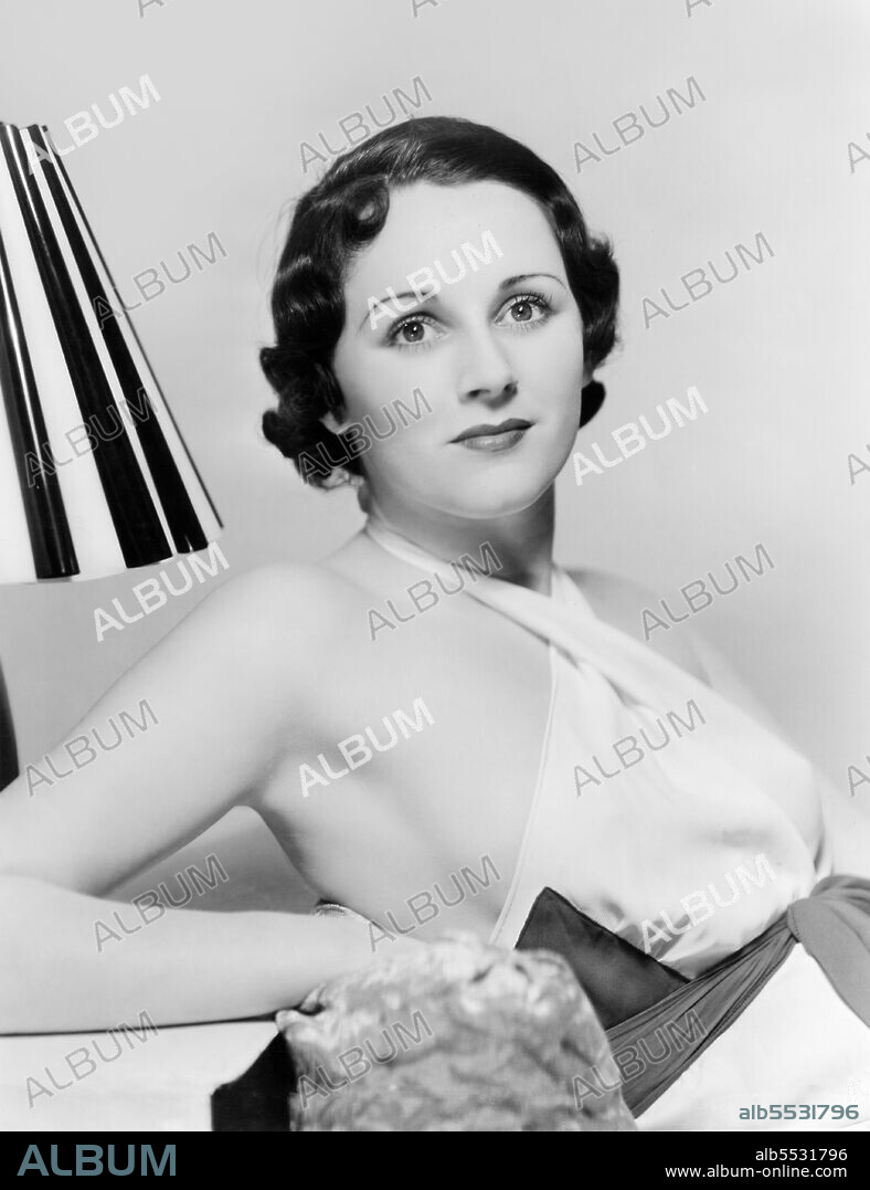 English Actress Benita Hume, half-length Publicity Portrait, MGM, 1933.
