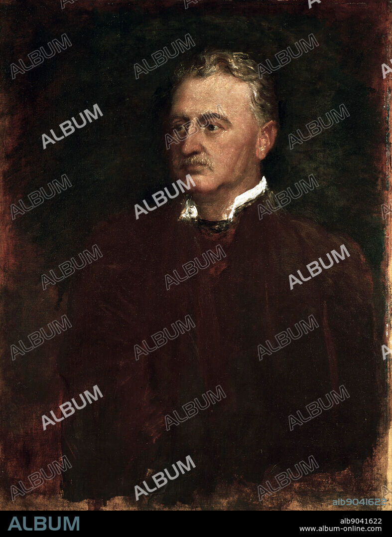Cecil J Rhodes (1853-1902) English-born South African statesman. Made fortune in Kimberley diamond mines. Formed De Beers Consolidated Mines 1888. In his will heleft funds to found Rhodes Scholarships at Oxford University for Germans and Americans. George Frederick Watts (1817-1904).