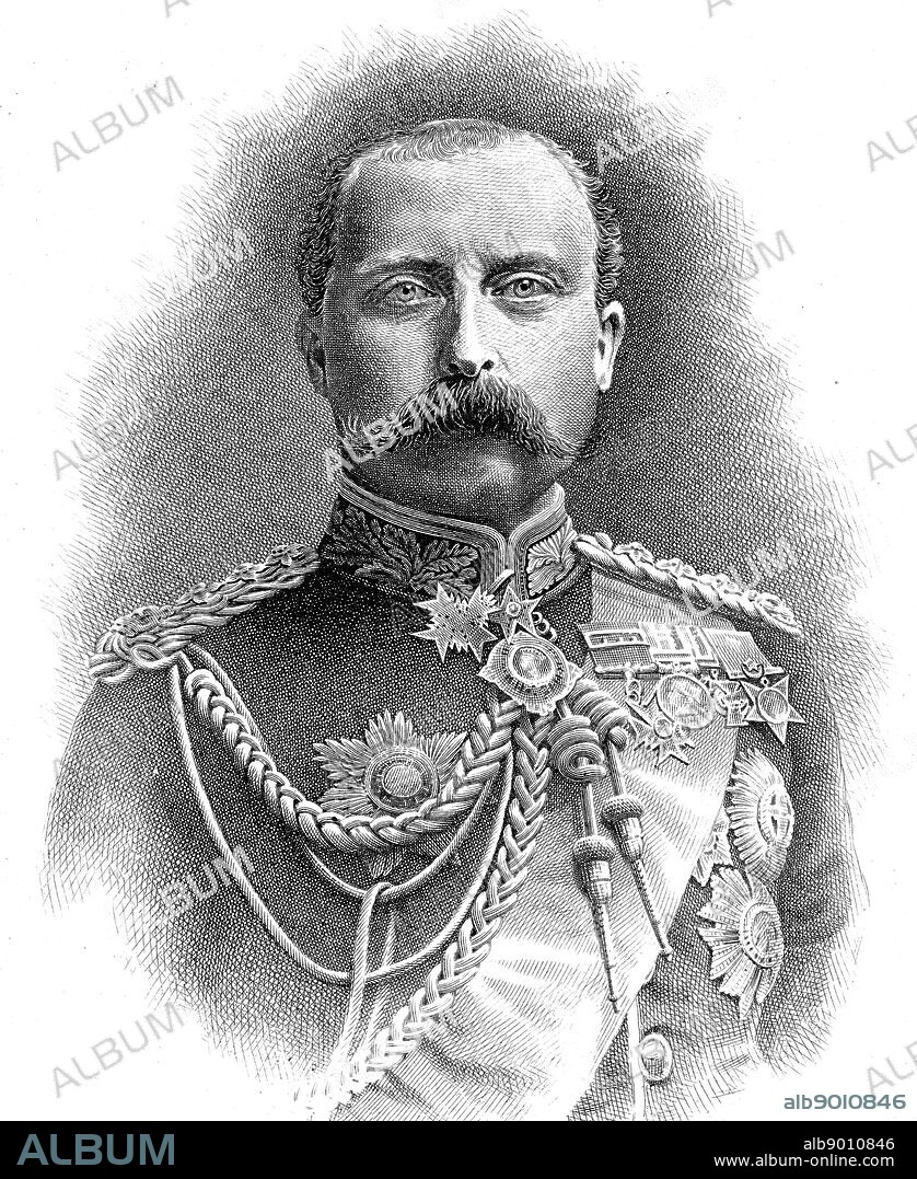 Portrait of Prince Arthur, Duke of Connaught and Strathearn (1850-1942) a member of the British Royal Family and Governor General of Canada. Dated 19th Century.