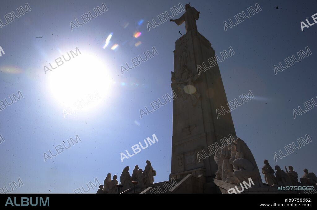 Getafe (Comunidad de Madrid), 30/06/2019. Misa en el Cerro de los Ángeles, oficiada por el arzobispo de Madrid Carlos Osoro, con motivo del centenario de la consagración de España al Sagrado Corazón de Jesús. Foto: Jaime García. ARCHDC.