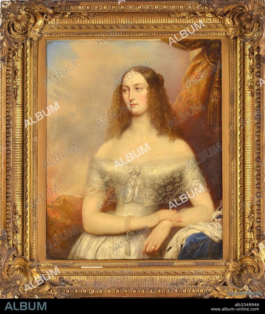 CHRISTINA ROBERTSON. Portrait of Grand Duchess Olga Nikolaevna of Russia (1822-1892), Queen of Württemberg.