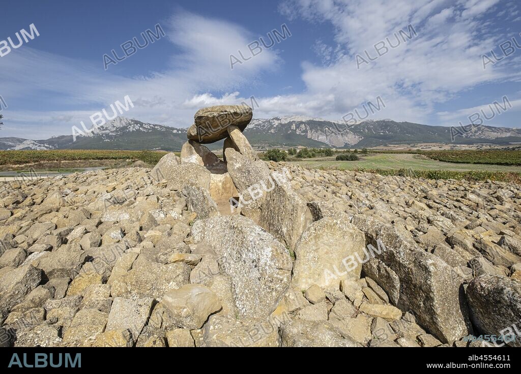 dolmen Chabola de la Hechicera, neolitíco, Elvillar, Alava, País Vasco, Spain.