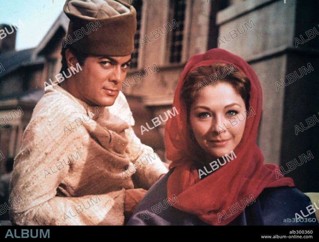 CHRISTINE KAUFMANN and TONY CURTIS in TARAS BULBA, 1962, directed by J. LEE THOMPSON. Copyright UNITED ARTISTS.