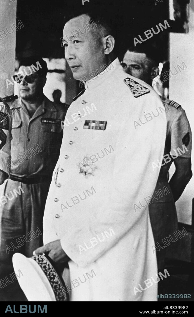 Sisavang Vatthana (1907 - 1978) last king of the Kingdom of Laos and the 6th Prime Minister of Laos serving from 29 October to 21 November 1951. He ruled from 1959 after his father's death until his forced abdication in 1975. His rule ended with the takeover by the Pathet Lao in 1975, after which he and his family were sent to a re-education camp by the new government.