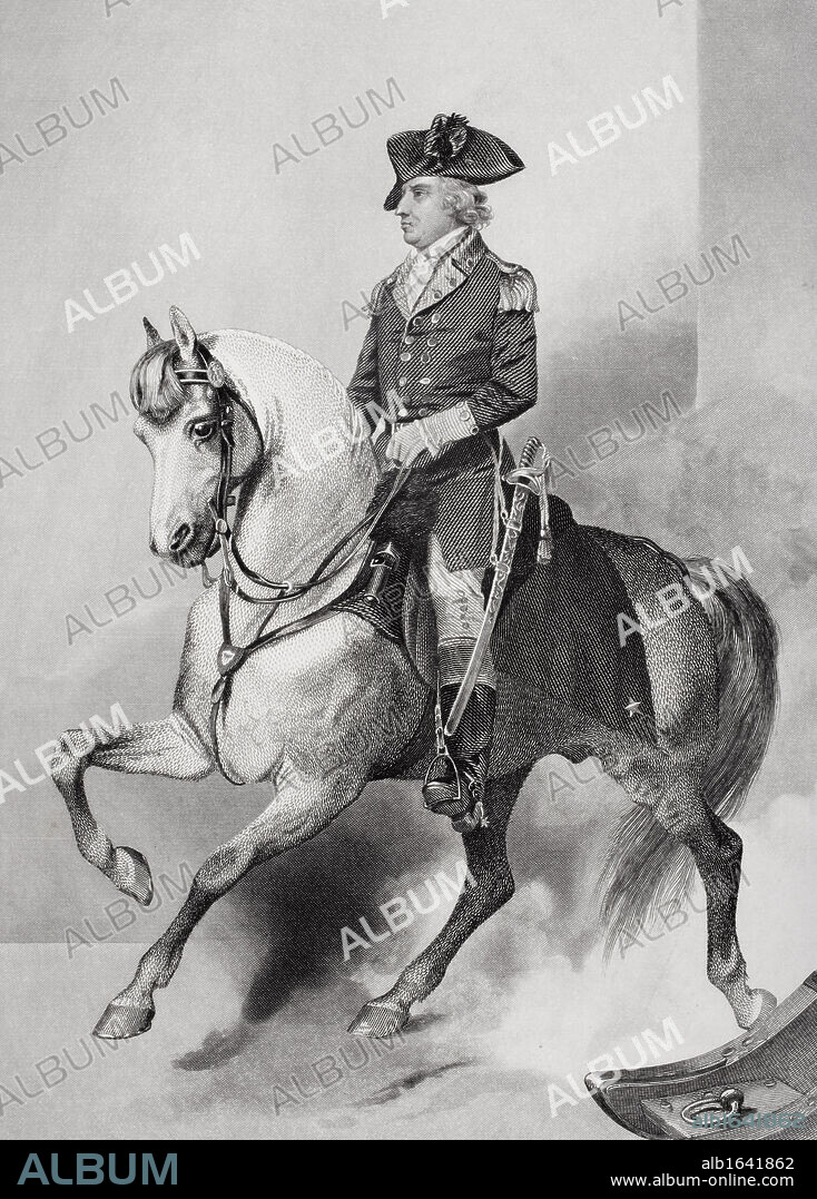 Horatio Gates 1728 - 1806. English-born American general. From painting by Alonzo Chappel.