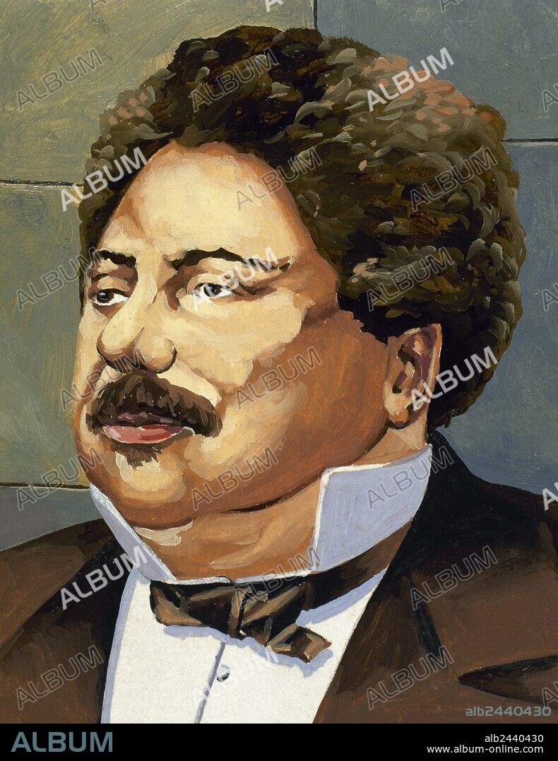 Alexandre Dumas (1802-1870). French writer. Portrait.