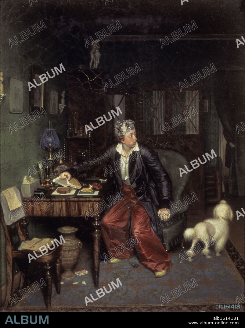 The Breakfast Of The Aristocrat 1849-50 Pavel Andreevic Fedotov (1815-1852 Russian) Oil On Canvas Tretyakov Gallery, Moscow, Russia.