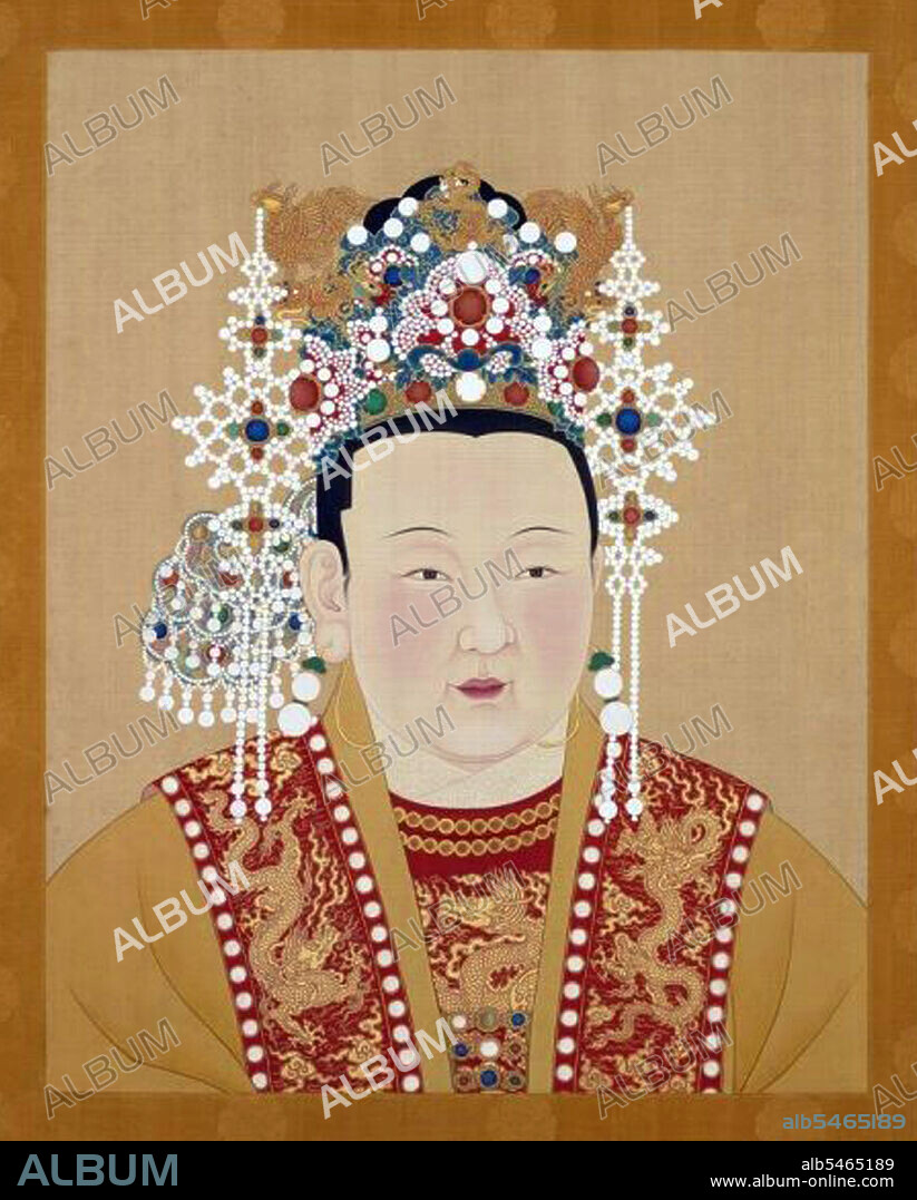 Empress Xu (1362 - July 1407), formally Empress Ren Xiao Wen, birth name Xu Yihua), was the third empress of the Ming Dynasty from 1402 to 1407. Her husband was the Yongle Emperor. She was well educated, compiling bibliographies of virtuous women, an activity connected with court politics. Empress Xu is also the first person credited with transcribing a Buddhist sutra from a dream revelation. The work is entitled 'The sutra of great merit of the foremost rarity spoken by the Buddha which the Renxiao empress of the great Ming received in a dream'). In her introduction to the sutra, the empress wrote that one night after meditating and burning incense, Guanyin appeared to her as if in a dream, and took her to a holy realm where the sutra was revealed to her in order to save her from disaster. After reading the sutra three times, she was able to memorize it and recall it perfectly upon awakening and writing it down. The sutra conveys conventional Mahayana philosophies, and the mantras for chanting were typical of Tibetan Buddhist practices.