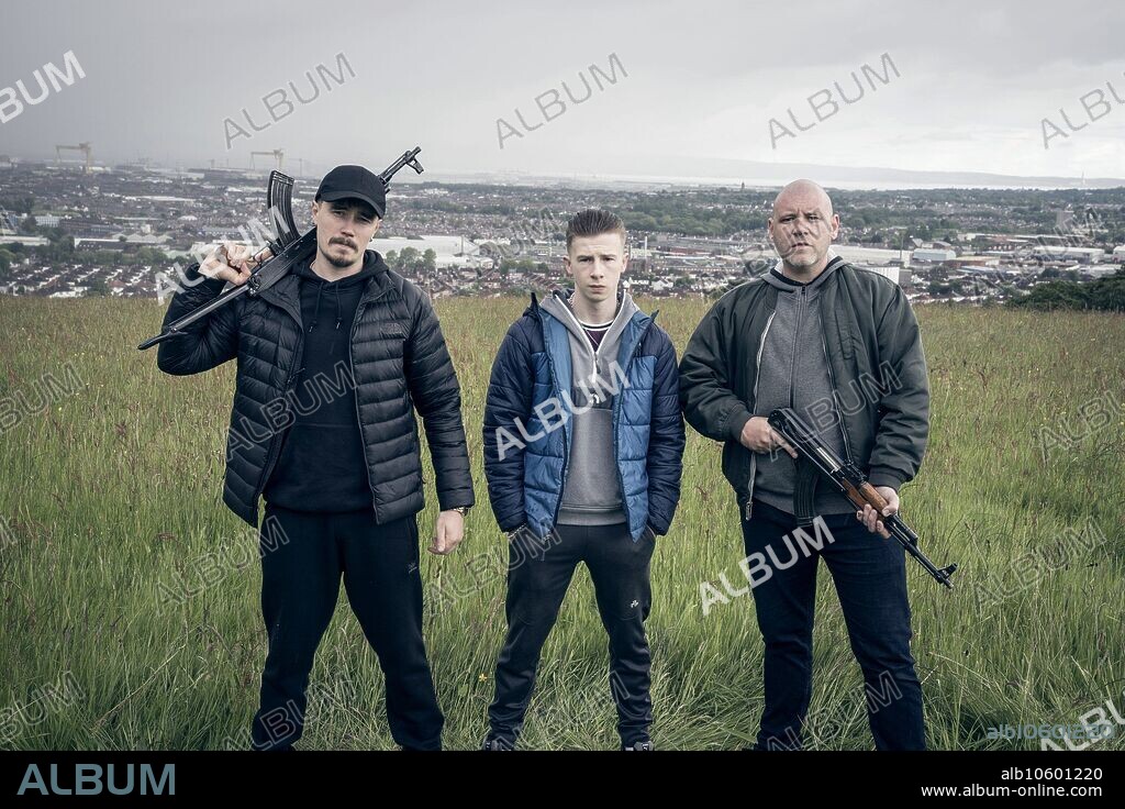 Gerard Jordan and Michael SHEA in BLUE LIGHTS, 2023. Copyright BBC Studios, Gallagher Films, Two Cities Television.