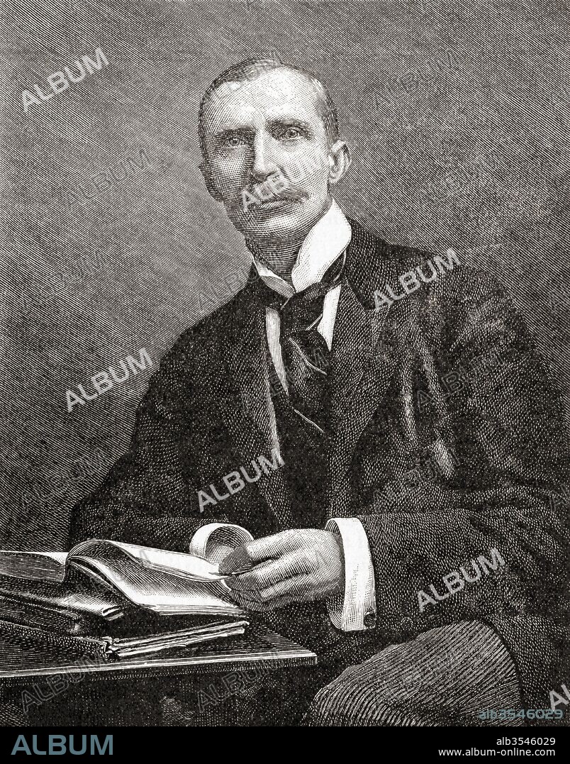 Sir George Dashwood Taubman Goldie, 1846 – 1925. Manx administrator who played a major role in the founding of Nigeria. From The Century Edition of Cassell's History of England, published c. 1900.