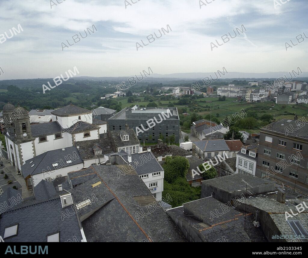 GALICIA. VILLALBA (VILALBA). Panorámica de la ciudad. Comarca de la Terra Chá. Provincia de Lugo. España.