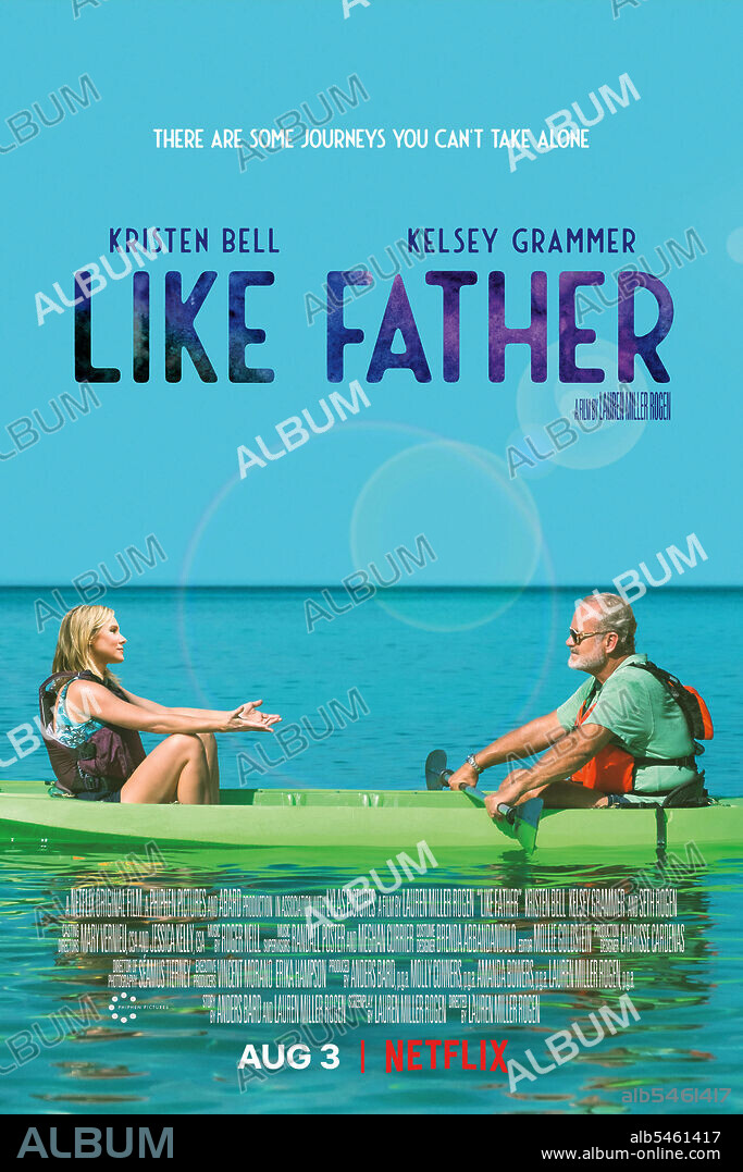 KELSEY GRAMMER y KRISTEN BELL en HIJA DE SU PADRE, 2018 (LIKE FATHER), dirigida por LAUREN MILLER ROGEN. Copyright aBard Production.