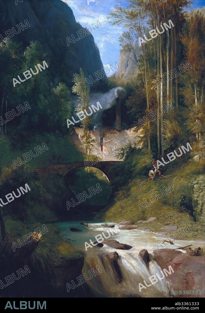 CARL BLECHEN. Gorge near Amalfi.