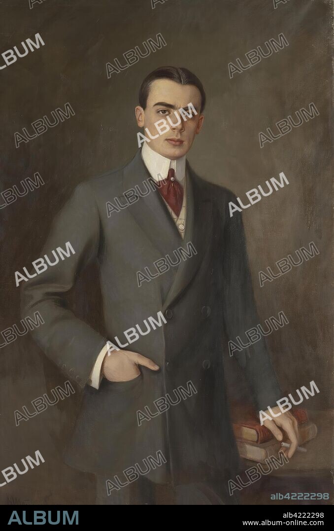 VIKTOR ROBERT STEMBERG. 'Portrait of Prince Nikolai Felixovich Yusupov'. Russia, Circa 1910. Dimensions: 134x89,5 cm.