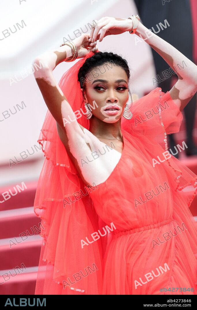 May 21, 2019 - Cannes, France - CANNES - MAY 21: Winnie Harlow arrives to the premiere of '' ONCE UPON A TIME... IN HOLYWOOD '' during the 2019 Cannes Film Festival on May 21, 2019 at Palais des Festivals in Cannes, France. 21/05/2019