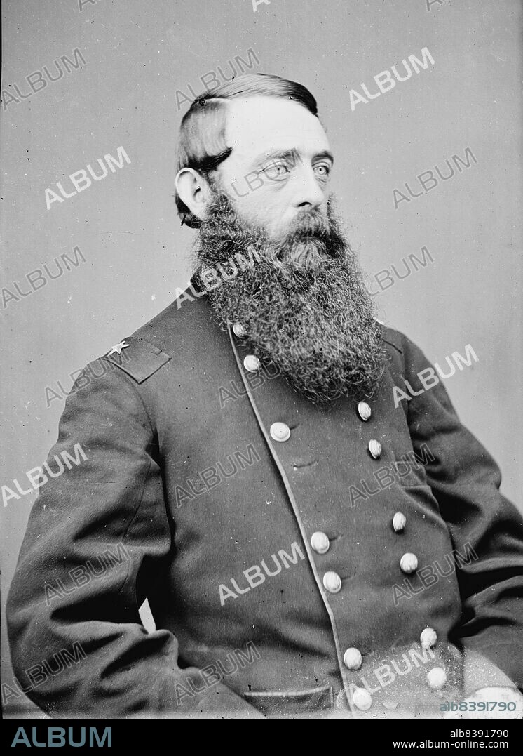 Gen. Daniel M.M. [sic] Gregg, U.S.A., between 1855 and 1865. [Farmer, diplomat, Union cavalry officer].