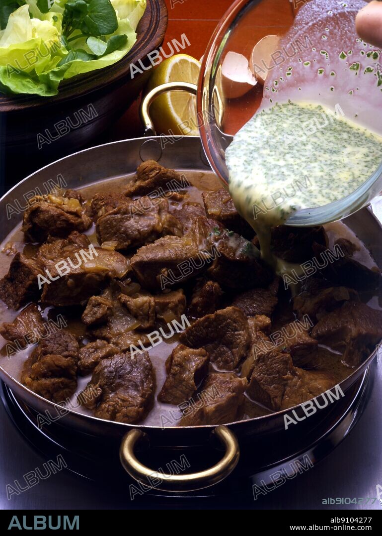 Italian Cooking By Robin Howe. Agnello In Fricassea. Fricassee Of Lamb.