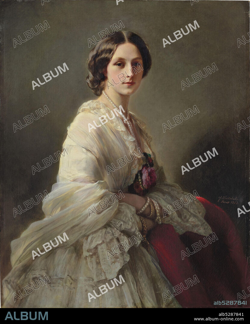 FRANZ XAVIER WINTERHALTER. Portrait of Countess Elena Ivanovna Orlova-Denisova, née Tchertkova (1830-1891).