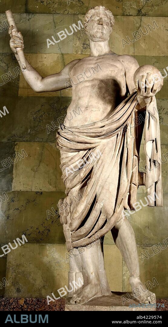 'Statue of Emperor Hadrian'. Ancient Rome, first half of the 2nd century. Dimensions: height: 234,3 cm.