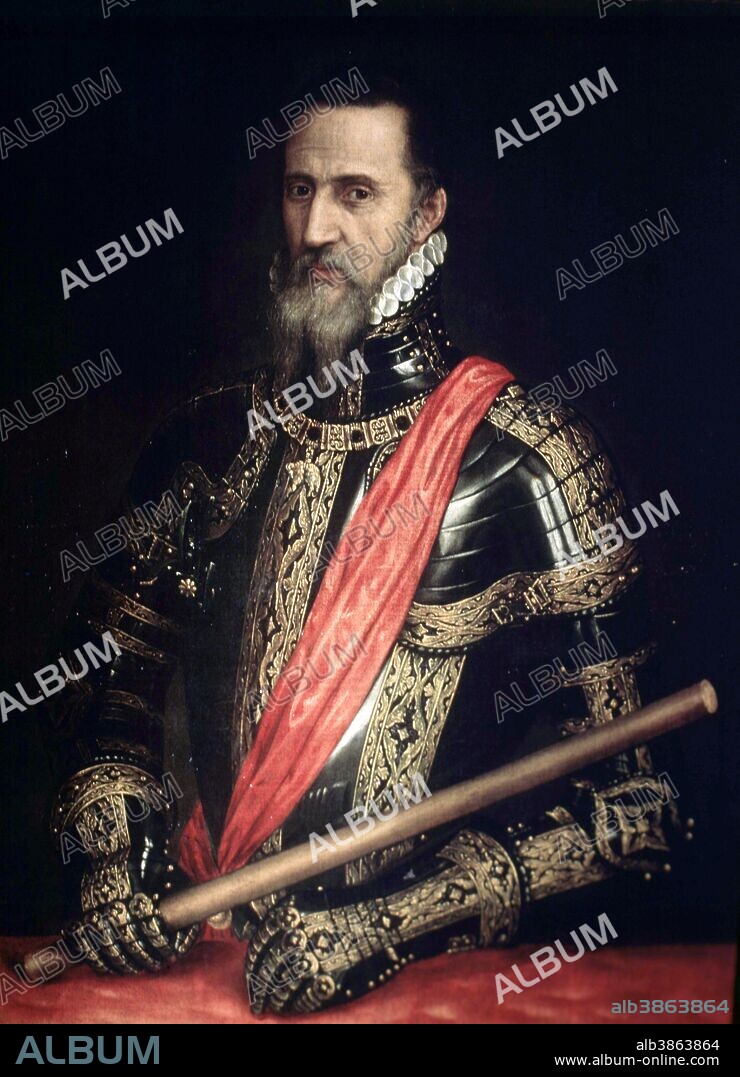 FERNANDO ALVAREZ DE DE TOLEDO . DUQUE DE ALBA . GENERAL ESPAÑOL . PIEDRAHITA 1507 - 1582. OLEO DE TIZIANO. PALACIO DE LIRIA . MADRID. SFGP / © KORPA.