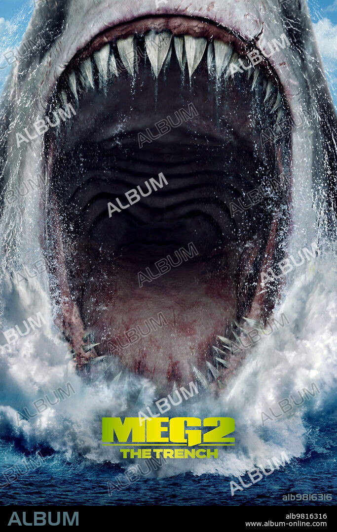 Poster de MEGALODON 2: LA FOSA, 2023 (MEG 2: THE TRENCH), dirigida por BEN WHEATLEY. Copyright Apelles Entertainment.