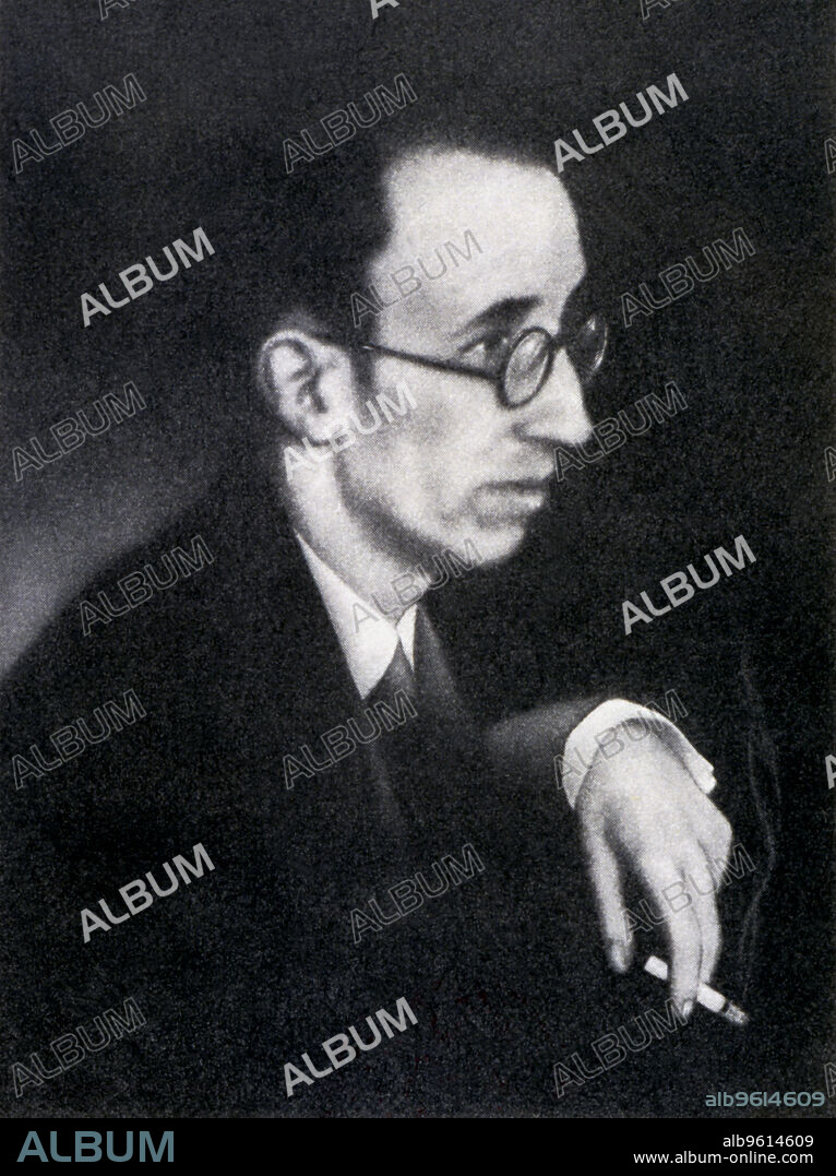 Màrius Torres i Pereña (1910 - 1942), Catalan poet, photograph taken on November 6, 1941 and reproduced in photolithography by Tomas Tomas de Barcelona i Pi.