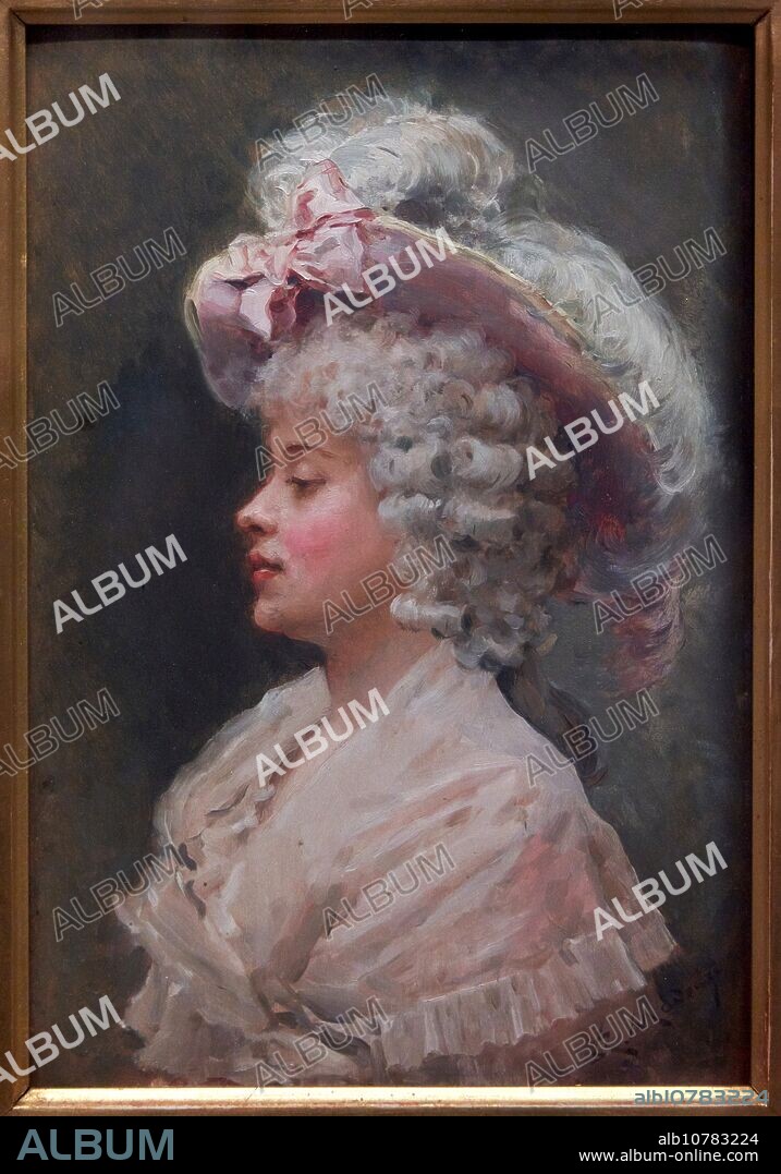 Aline in profile, n.d., Raimundo de Madrazo (1841-1920).