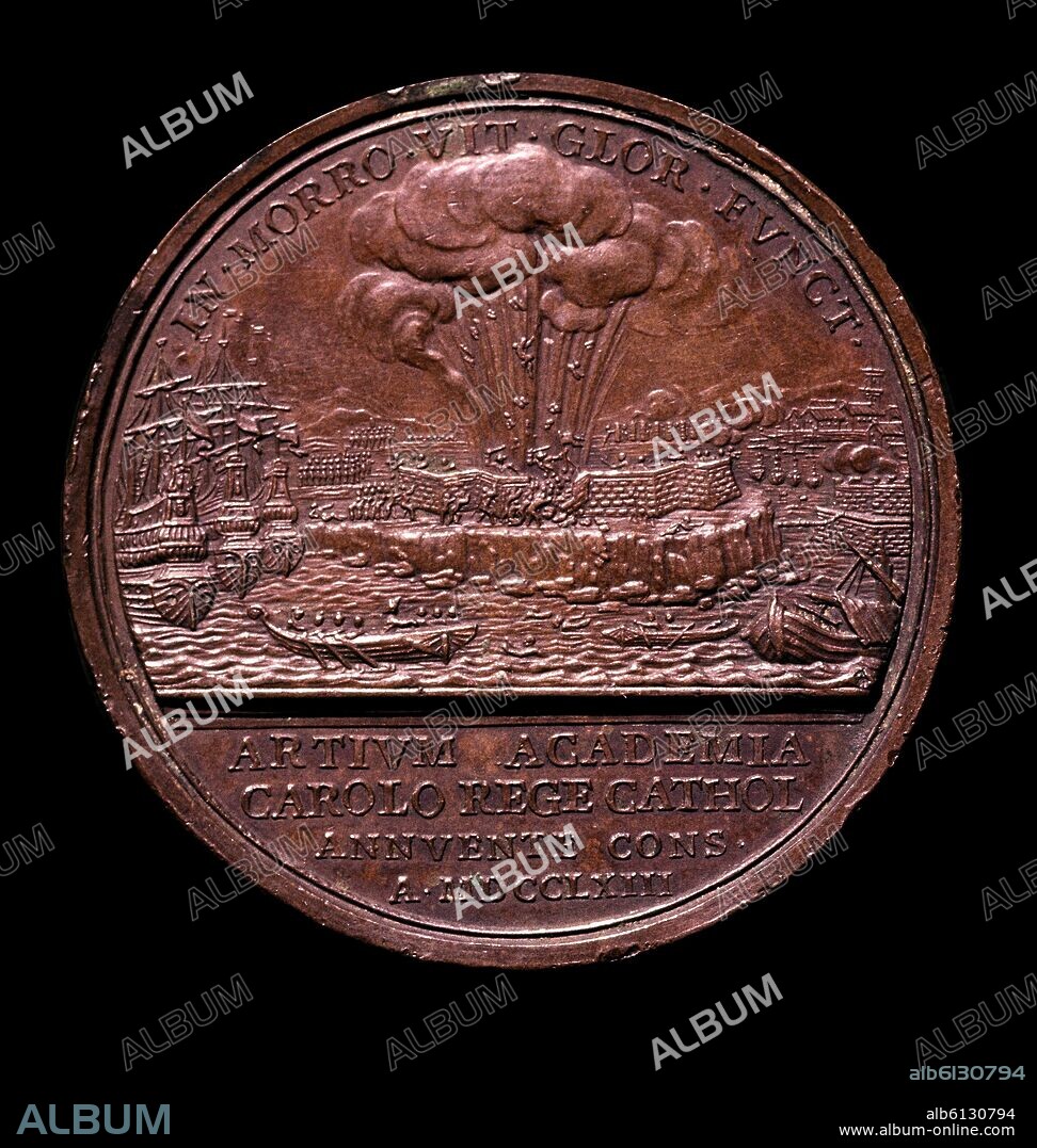 AUTOR LIBRE 01307. MEDALLA- BATALLA DEL MORRO DE LA HABANA (1763).