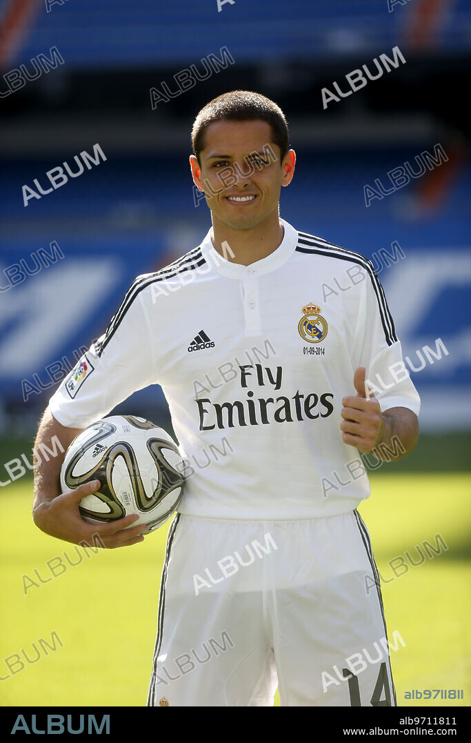 Madrid 1-09-2014 Presentation of the new Real Madrid player Javier Hernandez "Chicharito" .... Photo: Angel de Antonio ... ARCHDC.