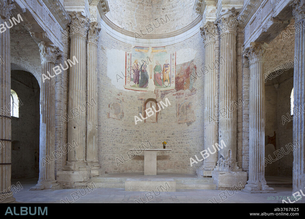 Basilica of San Salvatore, UNESCO World Heritage Site, Spoleto, Umbria, Italy, Europe.