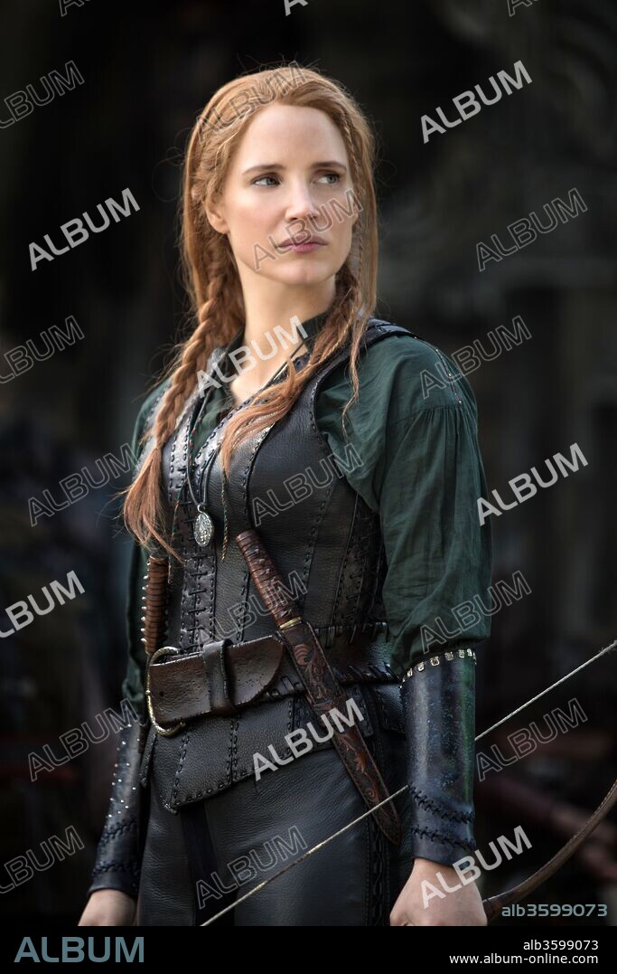 JESSICA CHASTAIN en CRONICAS DE BLANCANIEVES, LAS: EL CAZADOR Y LA REINA DEL HIELO, 2016 (HUNTSMAN, THE: WINTER'S WAR), dirigida por CEDRIC NICOLAS-TROYAN. Copyright ROTH FILMS/UNIVERSAL PICTURES.