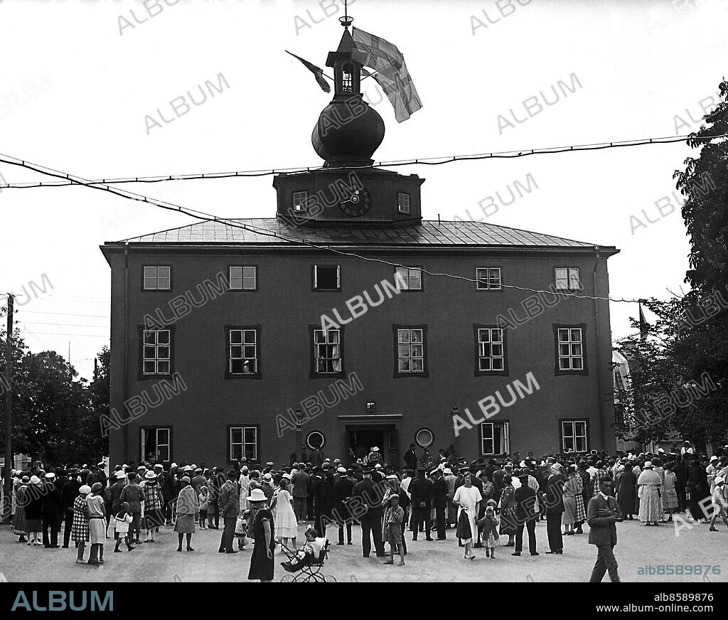 ARKIV 1929 . Rådhuset i Vaxholm.. Town hall in Vaxholm.. Foto: TT / Kod 1900.