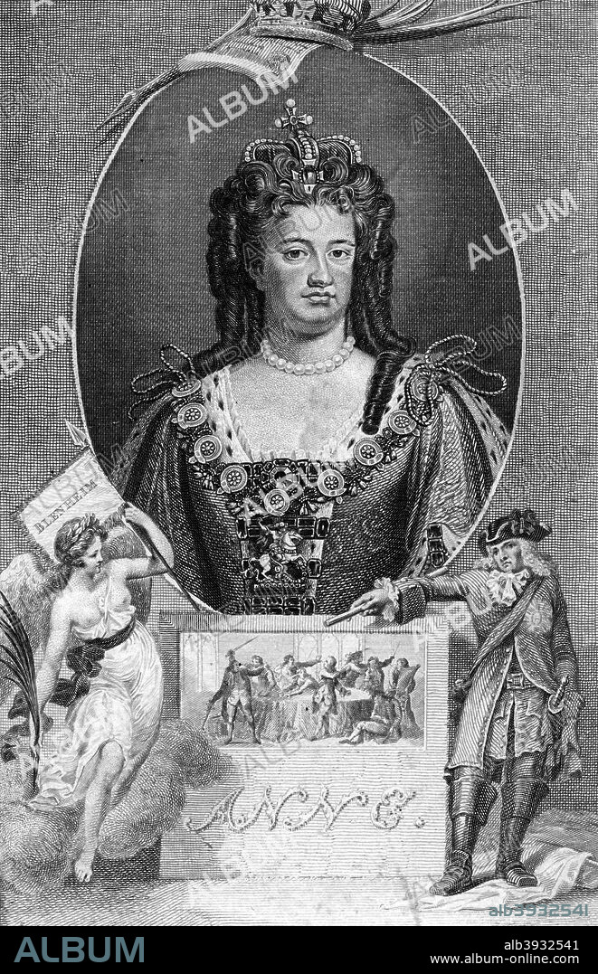 Anne, Queen of Great Britain, (1790). Anne (1665-1714) was the daughter of James II, deposed by William of Orange in the Glorious Revolution of 1688. The last Stuart monarch, she came to the throne after the death of William in 1702, and became the first monarch of the Kingdom of Great Britain and Ireland after the signing of the Act of Union in 1707. Her reign saw a decline of the power of the crown in favour of that of ministers as well as the development of a two party system of politics. Her inability to produce an heir precipitated a succession crisis, with parliament passing legislation to hand the crown to the House of Hanover in order to prevent the Catholic Old Pretender, James Francis Edward Stuart, from claiming the throne.