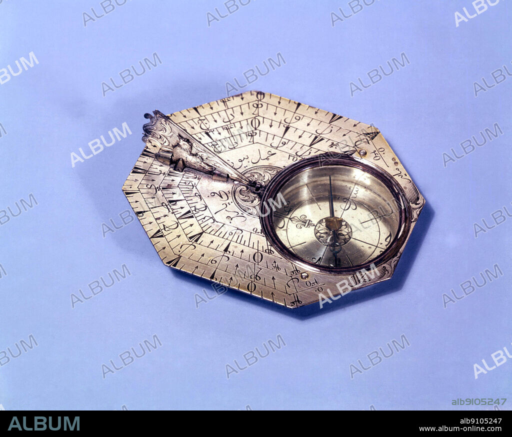French Butterfield-type dial, made by Nicolas Bion for the Eastern market, silver, c.1700. National Maritime Museum, Greenwich. ©TopFoto.