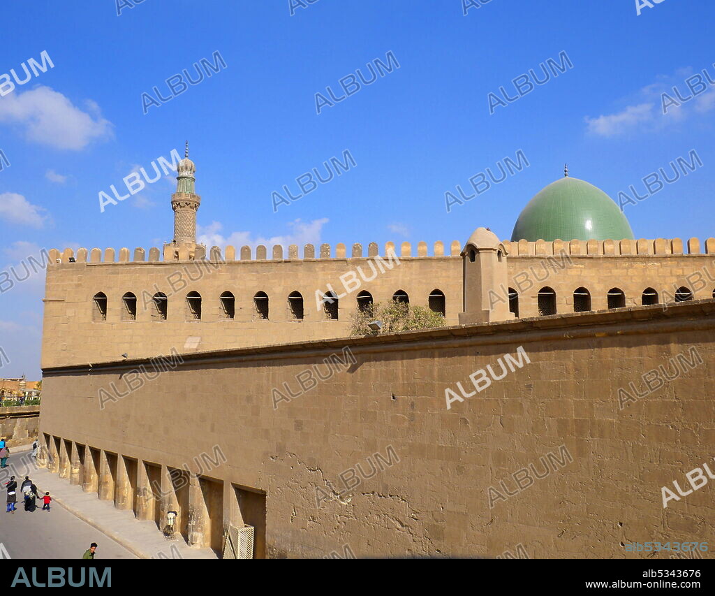 The Sultan al-Nasir Muhammad ibn Qala'un Mosque is an early 14th-century mosque at the Citadel in Cairo, Egypt. It was built by the Mamluk sultan Al-Nasr Muhammad in 1318 as the royal mosque of the Citadel, where the sultans of Cairo performed their Friday prayers..