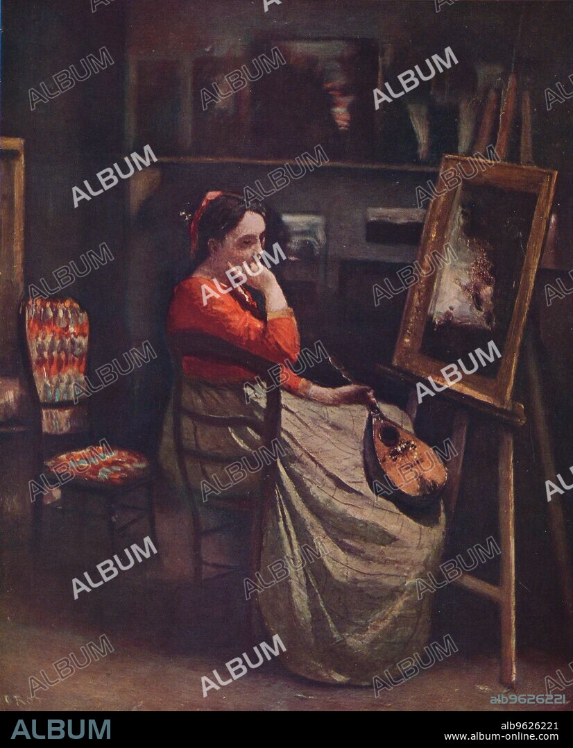 JEAN-BAPTISTE-CAMILLE COROT. 'L'atelier de Corot', c1865, (1939). The painting is housed in the Musée d'Orsay, Paris. From Verve - Nos. 5-6, July-October 1939. [Verve, France, 1939].