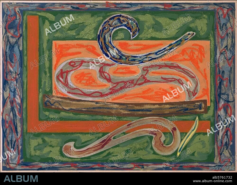 FRANK STELLA. Stella, Frank; born 1936. "Eskimo Curlew", before 1977. From the group of "Exotic-Bird". reliefs. Painted glass, oil pastels and mixed media on expanded plastic slab, 155 × 225cm. Private collection.