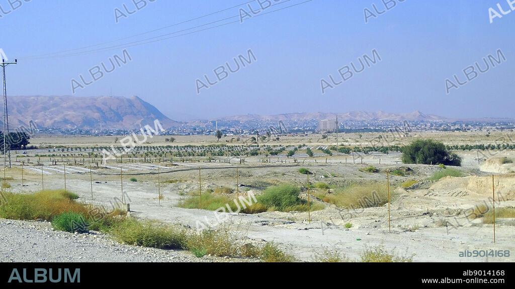 Jericho city; located near the Jordan River in the West Bank.