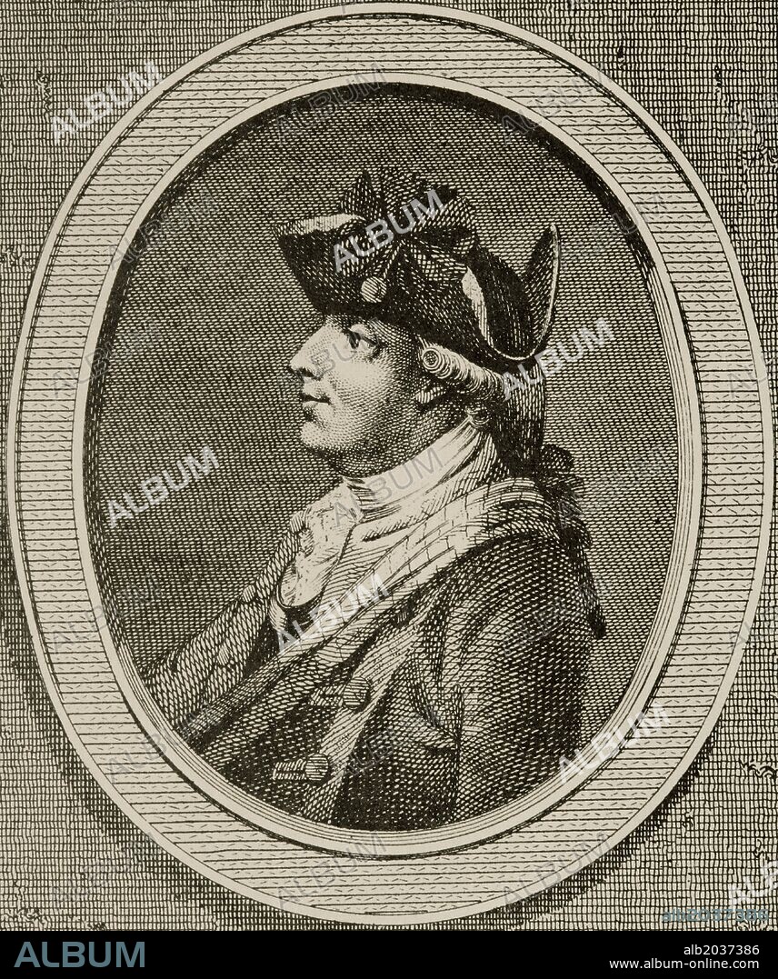 Henry Clinton (1730-1795). British military and politician. Engraving in American Revolution.