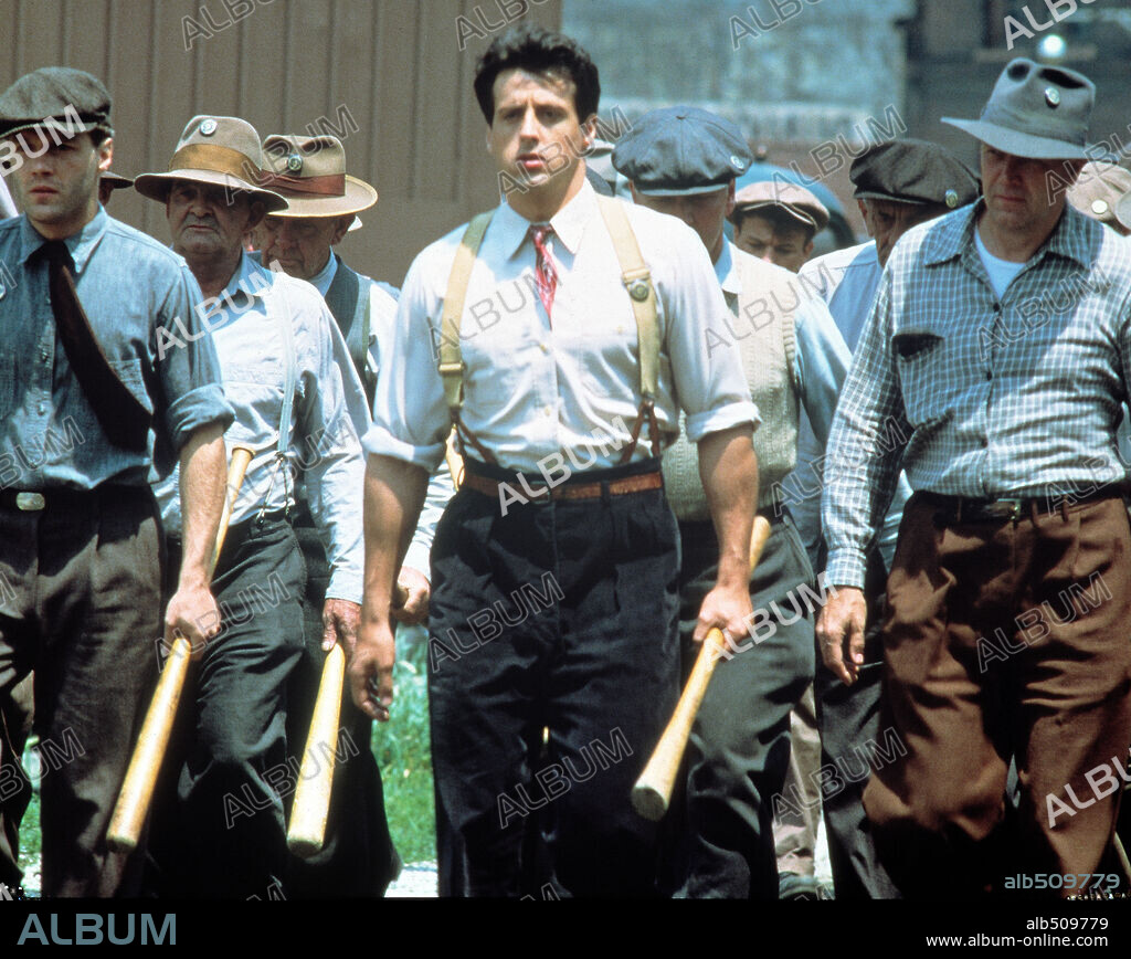 SYLVESTER STALLONE en F. I. S. T.: SIMBOLO DE FUERZA, 1978 (F. I. S. T.), dirigida por NORMAN JEWISON. Copyright UNITED ARTISTS.