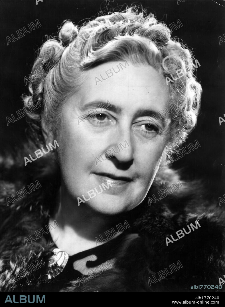 Portrait of Agatha Christie. The British writer Agatha Christie.