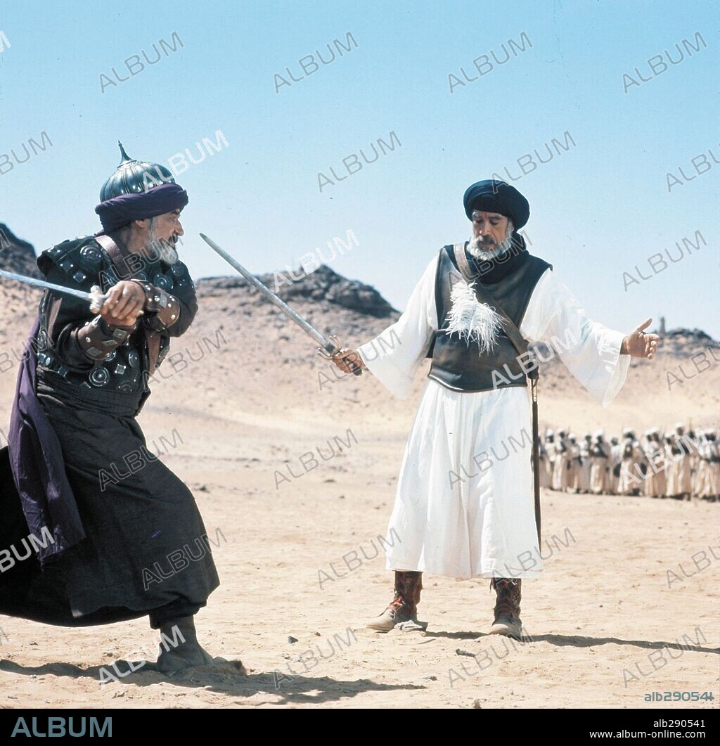 ANTHONY QUINN in MOHAMMED, MESSENGER OF GOD, 1976, directed by MOUSTAPHA AKKAD. Copyright FILMCO INTERNACIONAL.