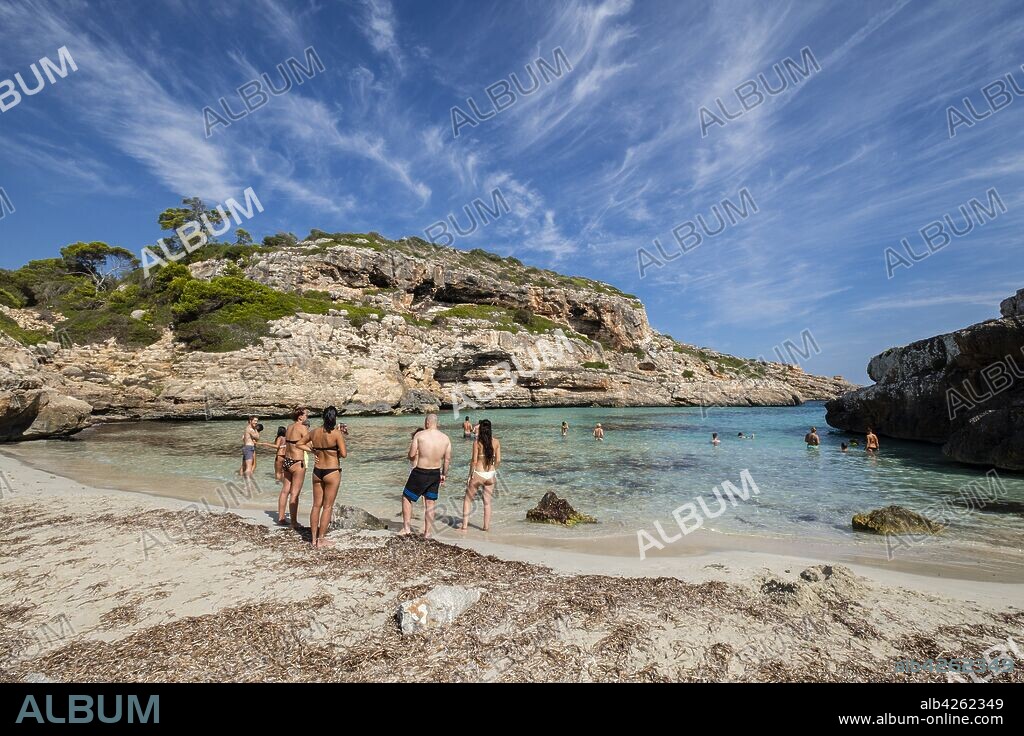 Caló des Marmols, Santany, Mallorca, balearic islands, Spain.