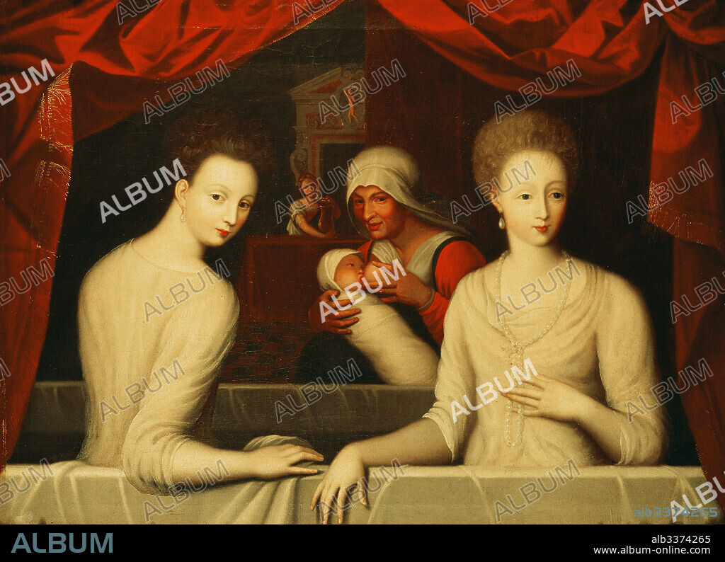 ANONYMOUS. Gabrielle d'Estrées and one of her sisters, duchesse de Villars.